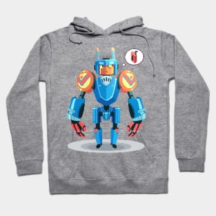 Blue Robot Hoodie